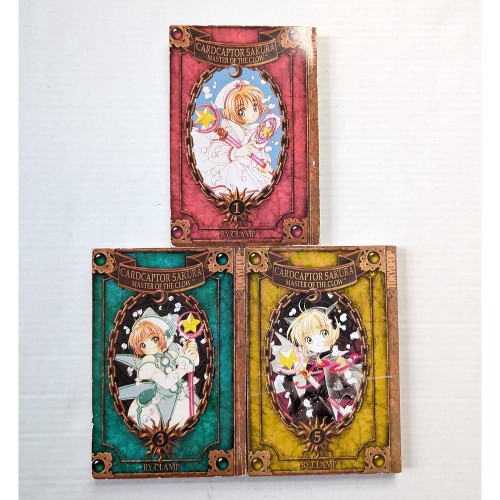 Cardcaptor Sakura‎ Master of the Clow Manga Lot Vol 1 3 5 Clamp English